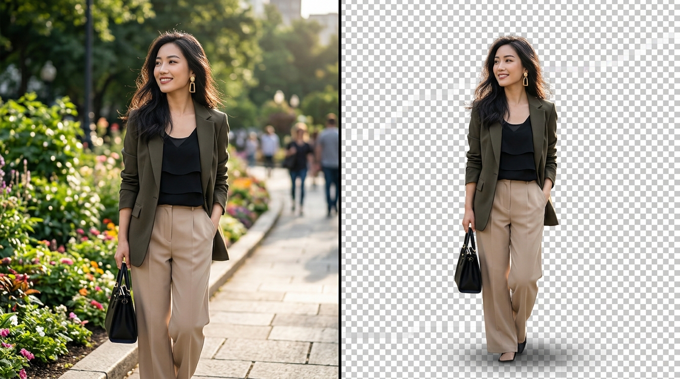 AI Deep Matting Before & After Preview